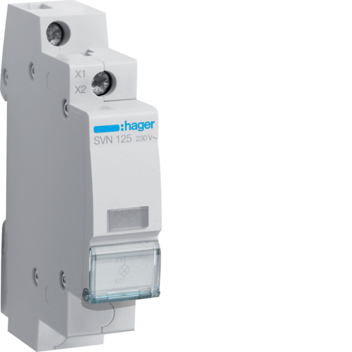 HAGER - LAMPKA SYGNALIZACYJNA PRZEZROCZYSTA 230V - SVN125