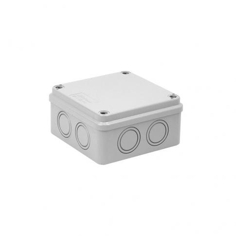 ELEKTROPLAST OPATÓWEK - PUSZKA NATYNK 108X108X56MM Z OSŁABIENIAMI IP65 HERMETYCZNA SZARY PH-1A,1 - 28.12