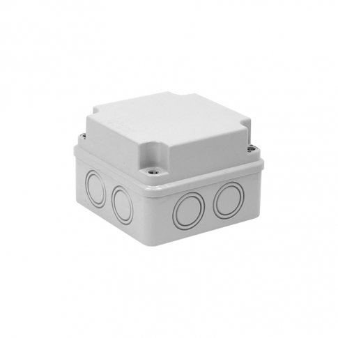 ZAKŁAD PRODUKCYJNO - HANDLOWY "ELEKTRO-PLAST" SPÓŁKA Z OGRANICZONĄ ODPOWIEDZIALNOŚCIĄ - PUSZKA NATYNK 108X108X76MM Z OSŁABIENIAMI IP65 HERMETYCZNA SZARY PH-1B,2 - 28.15
