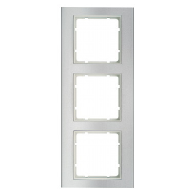 HAGER - RAMKA POTRÓJNA ALUMINIOWA BIAŁY B.3 - 10133904