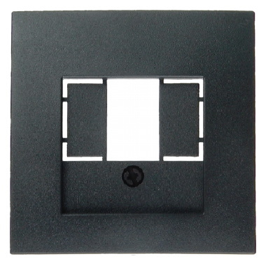 HAGER - ELEMENT CENTRALNY DO GNIAZDA TAE I GŁOŚNIKOWEGO ANTRACYT B.3/B.7 - 10331606