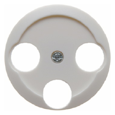 HAGER - ELEMENT CENTRALNY DO GNIAZDA ANTENOWEGO 3-WYJŚCIOWEGO BIAŁY SERIE 1930 - 106420