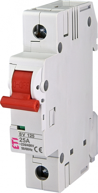 ETI - ROZŁĄCZNIK IZOLACYJNY 25A SV 125 1P 25A - 002423122