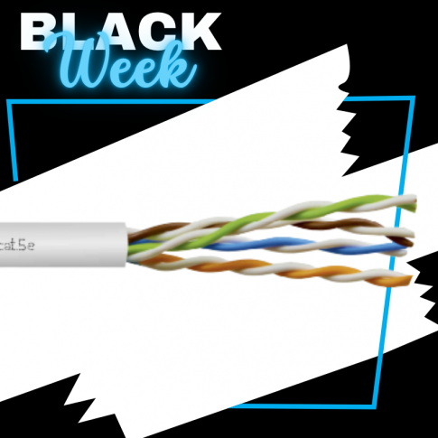 KP BITNER - KABEL TELEINFORMATYCZNY U/UTP 4x2x24 AWG (0,5) CAT. 5E 200MHz /BOX 305MB/ - TI0006
