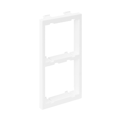 KONTAKT SIMON - Adapter CIMA na 2 moduły K45 (45x45mm) pionowo; czysta biel - S62/9