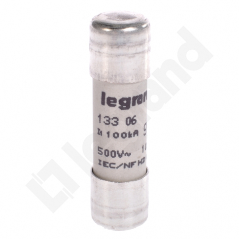 LEGRAND - WKŁADKA BEZPIECZNIKOWA 6A 10X38 CYLINDRYCZNA CHARAKTERYSTYKA GG ZWŁOCZNA - 013306