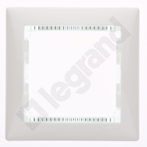 LEGRAND - RAMKA POJEDYNCZA BIAŁY/CRYSTAL VALENA - 774461