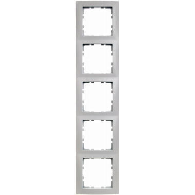 HAGER - RAMKA PIĘCIOKROTNA BIAŁY POŁYSK B.KWADRAT - 5310158989