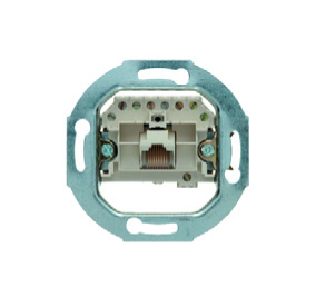 HAGER - MECHANIZM GNIAZDA TELEFONICZNEGO POJEDYNCZEGO RJ11/RJ12/RJ45 UAE KAT. 3 ONE.PLATFORM - 534538
