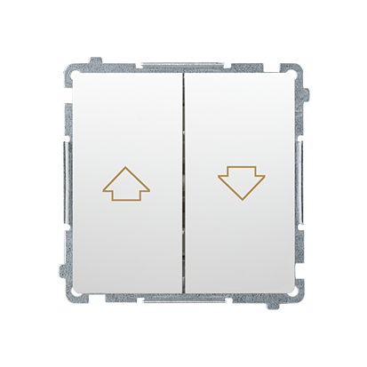 KONTAKT SIMON - ŁĄCZNIK ZWIERNY ŻALUZJOWY 10AX 250V BIAŁY BASIC - BMZ1.01/11