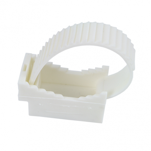 ELEKTROPLAST OPATÓWEK - UCHWYT PASKOWY UP-50 30-50X130MM BIAŁY /100SZT/ - 12.3
