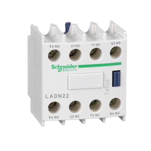 SCHNEIDER ELECTRIC - STYKI POMOCNICZE 2NO+2NC MONTAŻ CZOŁOWY LADN22 - LADN22