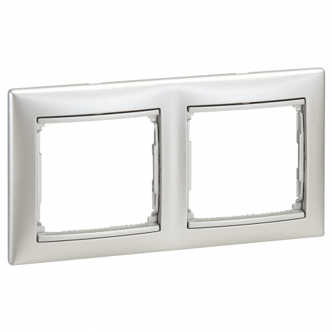 LEGRAND - RAMKA PODWÓJNA POZIOMA ALUMINIUM VALENA - 770152