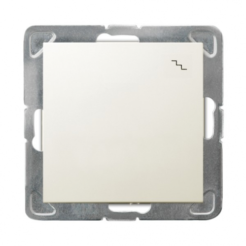 OSPEL - ŁĄCZNIK SCHODOWY POJEDYNCZY ZACISKI AUTOMATYCZNE 16AX 250V IP20 ECRU IMPRESJA - ŁP-3Y/m/27