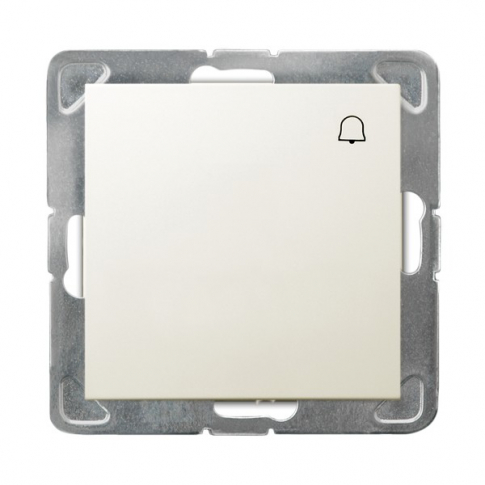 OSPEL - ŁĄCZNIK ZWIERNY DZWONEK ZACIKI AUTOMATYCZNE 10AX 250V IP20 ECRU IMPRESJA - ŁP-6Y/m/27