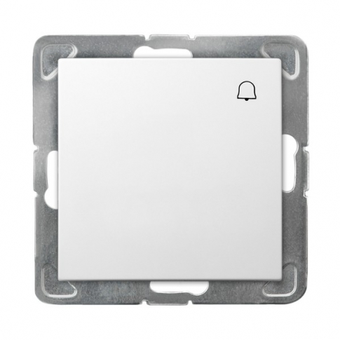 OSPEL - ŁĄCZNIK ZWIERNY DZWONEK ZACISKI AUTOMATYCZNE 10AX 250V IP20 BIAŁY IMPRESJA - ŁP-6Y/m/00