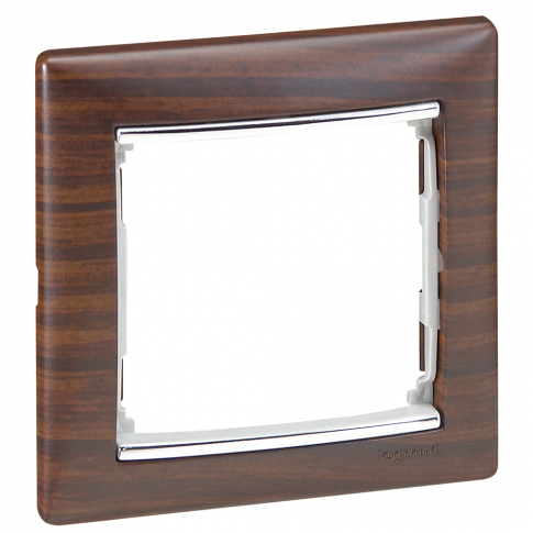 LEGRAND - RAMKA POJEDYNCZA WENGE/SREBRO VALENA - 770371