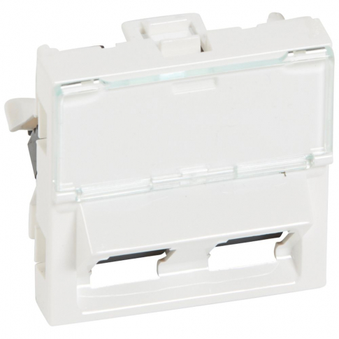 LEGRAND - GNIAZDO KOMPUTEROWE PODWÓJNE 2M 2XRJ45 KAT.6 UTP MOSAIK - 076502