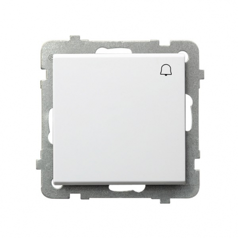 OSPEL - ŁĄCZNIK ZWIERNY DZWONEK ZACISKI AUTOMATYCZNE 10AX 250V IP20 BIAŁY SONATA - ŁP-6R/m/00