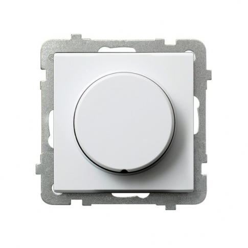 OSPEL - ŚCIEMNIACZ PRZYCISKOWO - OBROTOWY 40-400W BIAŁY SONATA - ŁP-8R/m/00