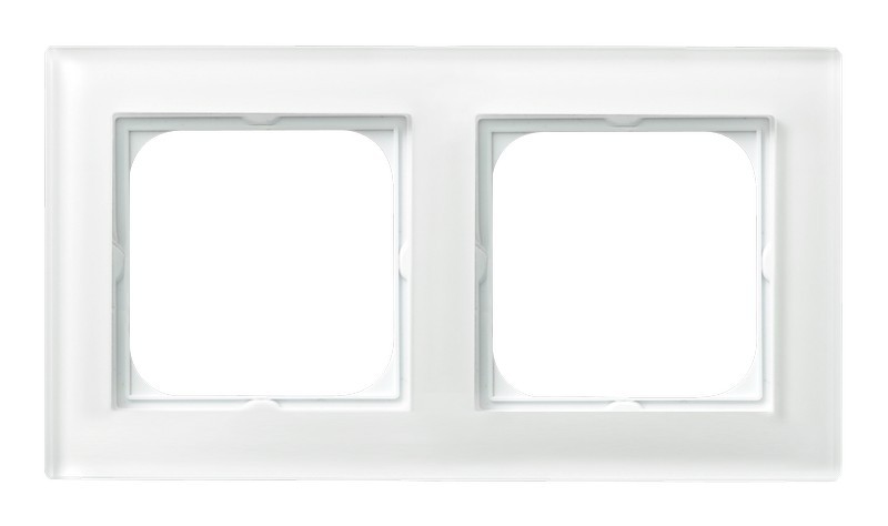 OSPEL - RAMKA PODWÓJNA SZKLANA 6MM BIAŁE SZKŁO SONATA - R-2RG/31