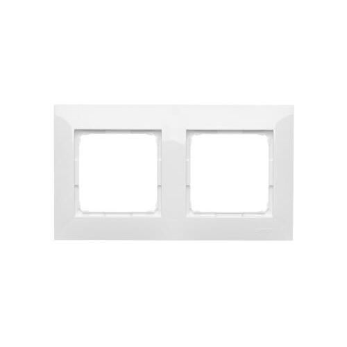 KONTAKT SIMON - RAMKA PODWÓJNA UNIWERSALNA IP20/IP44 BIAŁY SIMON 54 - DR2/11