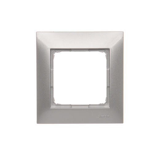 KONTAKT SIMON - RAMKA POJEDYNCZA UNIWERSALNA IP20/IP44 SREBRNY MAT SIMON 54 - DR1/43