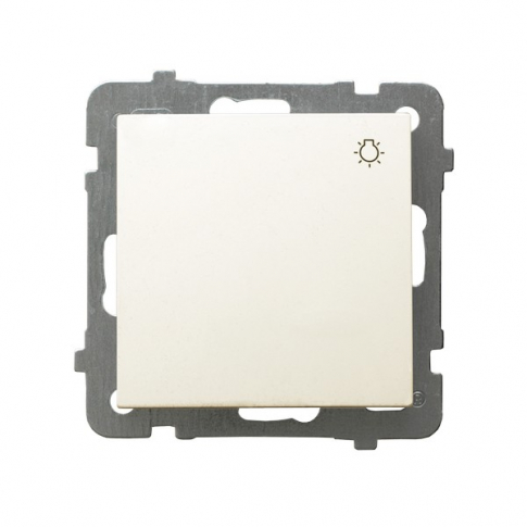 OSPEL - ŁĄCZNIK ZWIERNY ŚWIATŁO ZACISKI ŚRUBOWE 10AX 250V IP20 ECRU AS - ŁP-5G/m/27