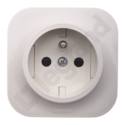 LEGRAND - GNIAZDO POJEDYNCZE Z UZIEMIENIEM 2P+Z 16 A KREMOWE FORIX - 782447