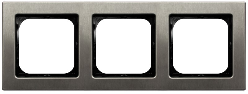 OSPEL - RAMKA POTRÓJNA STAL INOX SONATA - R-3RM/37