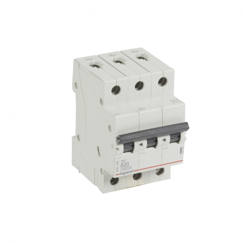 LEGRAND - WYŁĄCZNIK NADPRĄDOWY B 20A 3 BIEGUNY RX3 - 419170