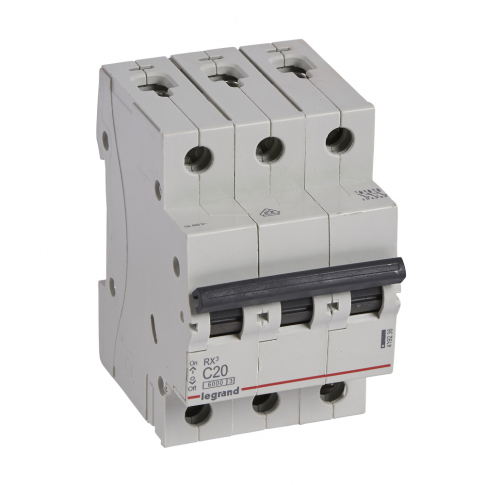 LEGRAND - WYŁĄCZNIK NADPRĄDOWY C 20A 3 BIEGUNY RX3 - 419236