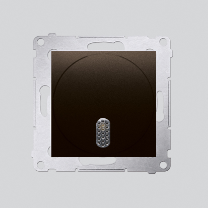 KONTAKT SIMON - Dzwonek elektroniczny (moduł) 8–12 V~; brąz mat - DDT1.01/46