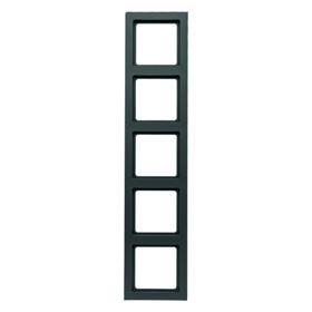 HAGER - RAMKA PIĘCIOKROTNA ANTRACYT AKSAMIT Q.3 - 10156096