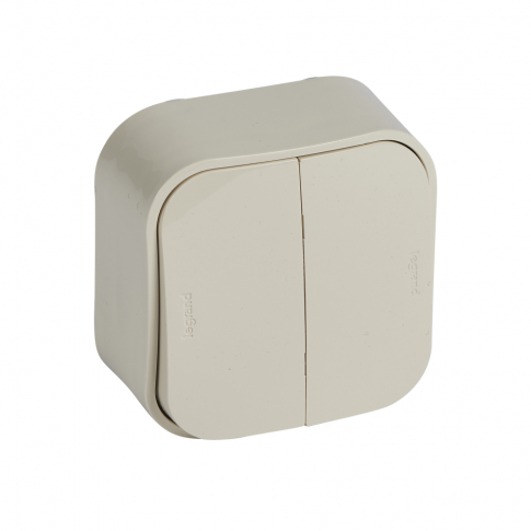 LEGRAND - ŁĄCZNIK SCHODOWY PODWÓJNY 10 AX KREMOWY FORIX IP20 - 782436