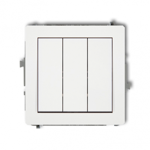 KARLIK - DECO; Mechanizm łącznika potrójnego; biały  - DWP-7