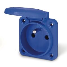 SCAME - GNIAZDO TABLICOWE 16A 2P+Z 230V 50X60MM NIEBIESKIE - 570.2091