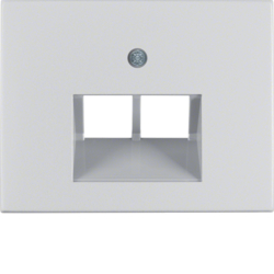 HAGER - ELEMENT CENTRALNY DO GNIAZDA PRZYŁĄCZENIOWEGO UAE PODWÓJNEGO ALUMINIUM K.5 - 14097003