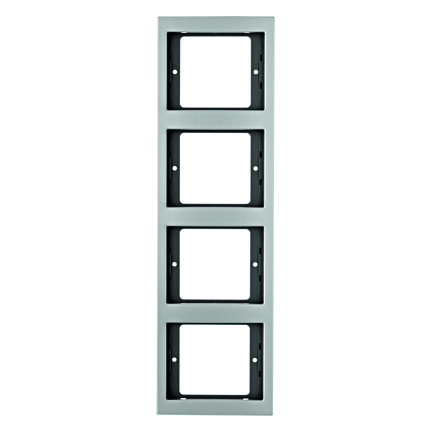 HAGER - RAMKA POCZWÓRNA PIONOWA ALUMINIUM K.5 - 13437003