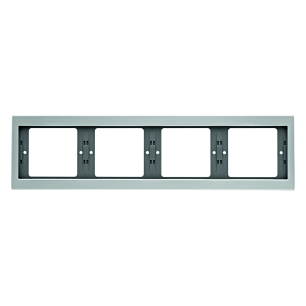 HAGER - RAMKA POCZWÓRNA POZIOMA ALUMINIUM K.5 - 13837003