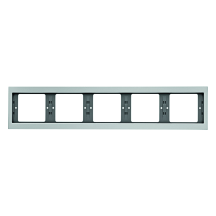 HAGER - RAMKA PIĘCIOKROTNA POZIOMA ALUMINIUM K.5 - 13937003