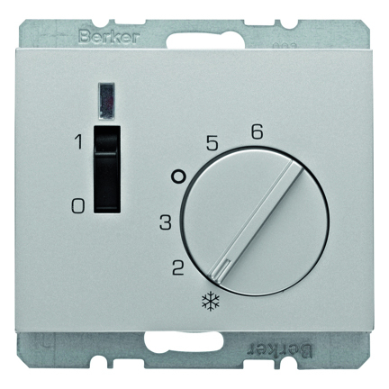HAGER - REGULATOR TEMPERATURY POMIESZCZENIA ZE STYKIEM ZWIERNYM ALU K.5 - 20307103