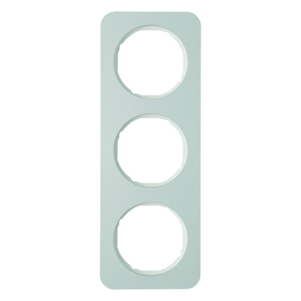 HAGER - RAMKA POTRÓJNA ALUMINIUM/BIAŁY R.1 - 10132174
