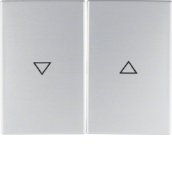 HAGER - KLAWISZE Z NADRUKIEM SYMBOLU "STRZAŁKI" ALUMINIUM K.5 - 14357103