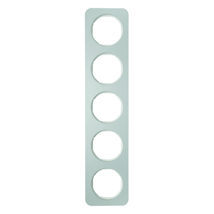 HAGER - RAMKA PIĘCIOKROTNA ALUMINIUM/BIAŁY R.1 - 10152174
