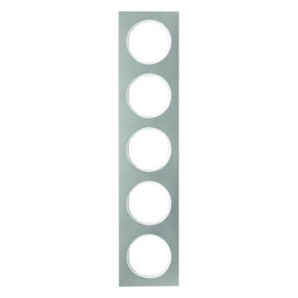 HAGER - RAMKA PIĘCIOKROTNA STAL SZLACHETNA/BIAŁY R.3 - 10152214