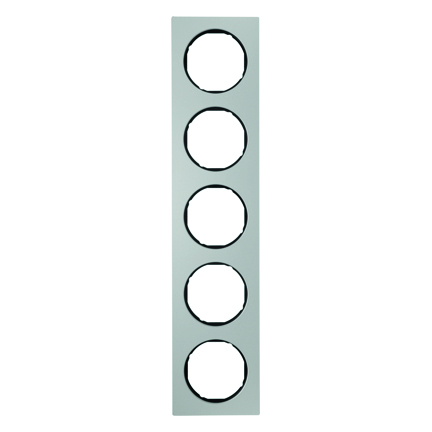 HAGER - RAMKA PIĘCIOKROTNA ALU/CZARNY R.3 - 10152284