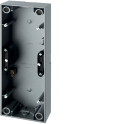 HAGER - PUSZKA POTRÓJNA NATYNKOWA ALUMINIUM MAT S.1 - 10439939