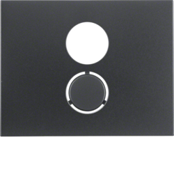 HAGER - ELEMENT CENTRALNY DO GNIAZDA GŁOŚNIKOWEGO ANTRACYT MAT LAKIEROWANY K.1 - 11847006