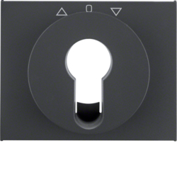 HAGER - ELEMENT CENTRALNY DO ŁĄCZNIKA ŻALUZJOWEGO NA KLUCZ ANTRACYT MAT LAKIEROWANY K.1 - 15047106